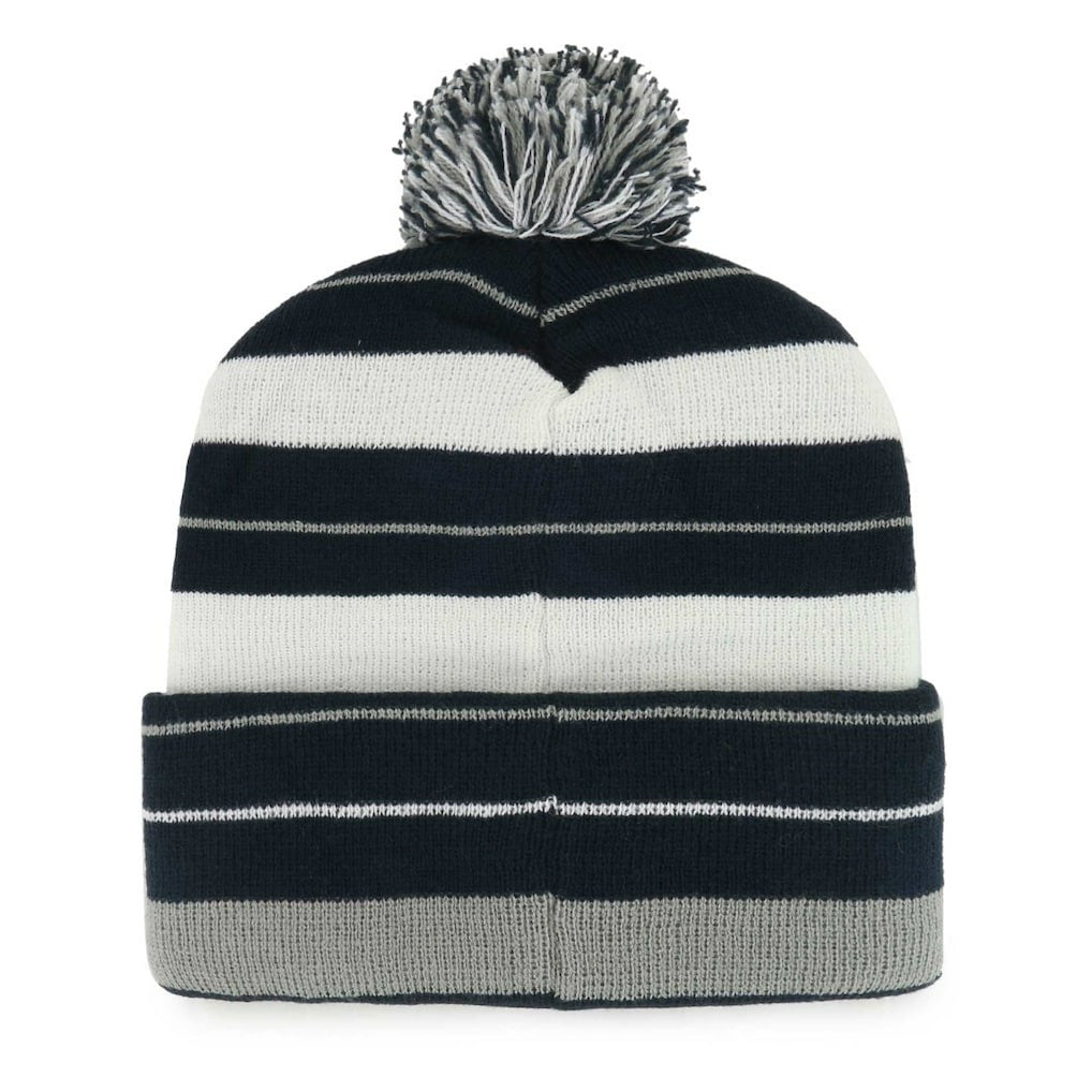 Dallas Cowboys '47 Powerline Cuffed Knit Hat with Pom - Navy - 47 brand