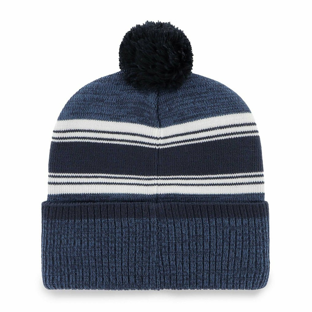 Dallas Cowboys '47 Fadeout Cuffed Knit Hat with Pom - Navy - 47 brand