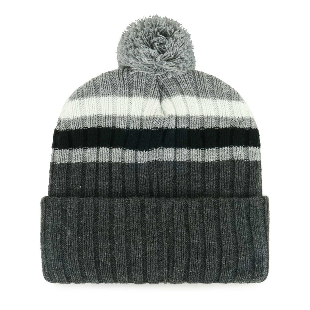 Dallas Cowboys '47 Stack Cuffed Knit Hat with Pom - Gray - 47 brand