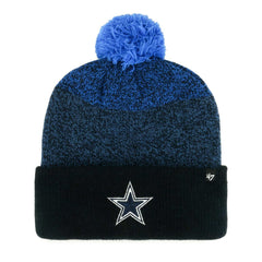 Dallas Cowboys '47 Dark Freeze Cuffed Knit Hat with Pom - Navy - 47 brand