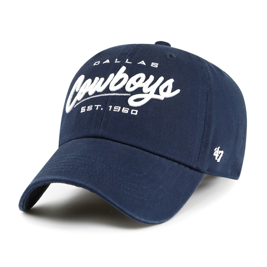 Dallas Cowboys '47 Women's Sidney Clean Up Adjustable Hat - Navy - 47 brand