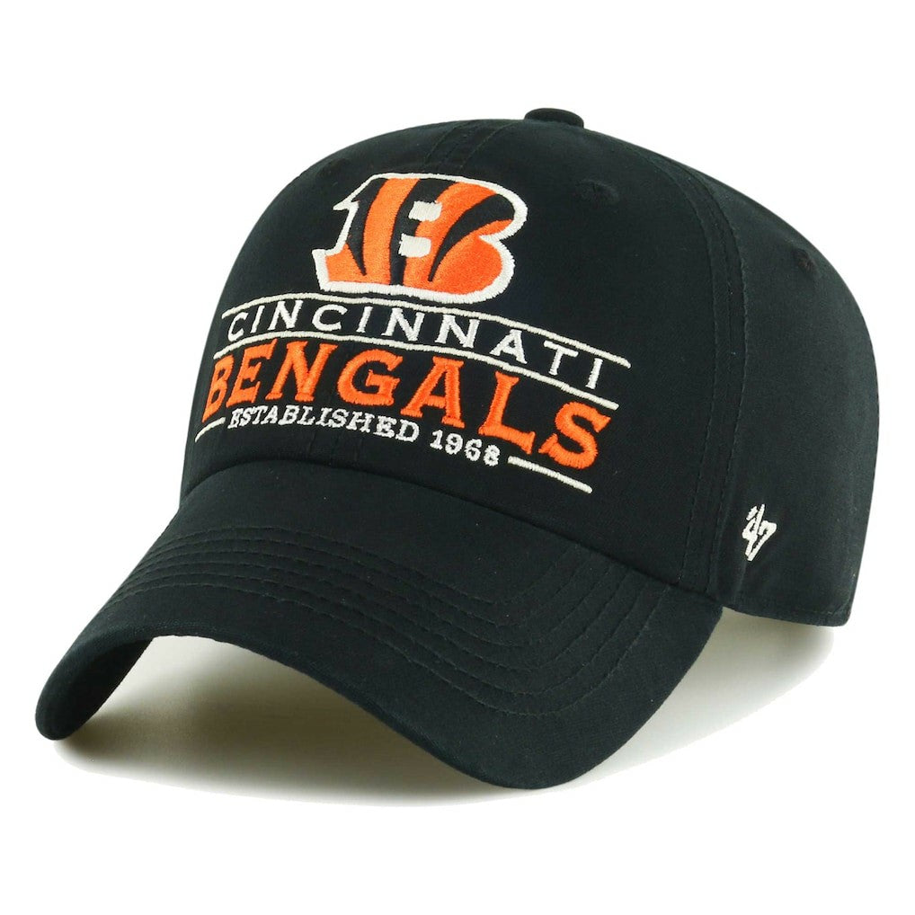 Cincinnati Bengals '47 Vernon Clean Up Adjustable Hat - Black - 47 brand