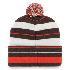Cleveland Browns '47 Powerline Cuffed Knit Hat with Pom - Brown - 47 brand