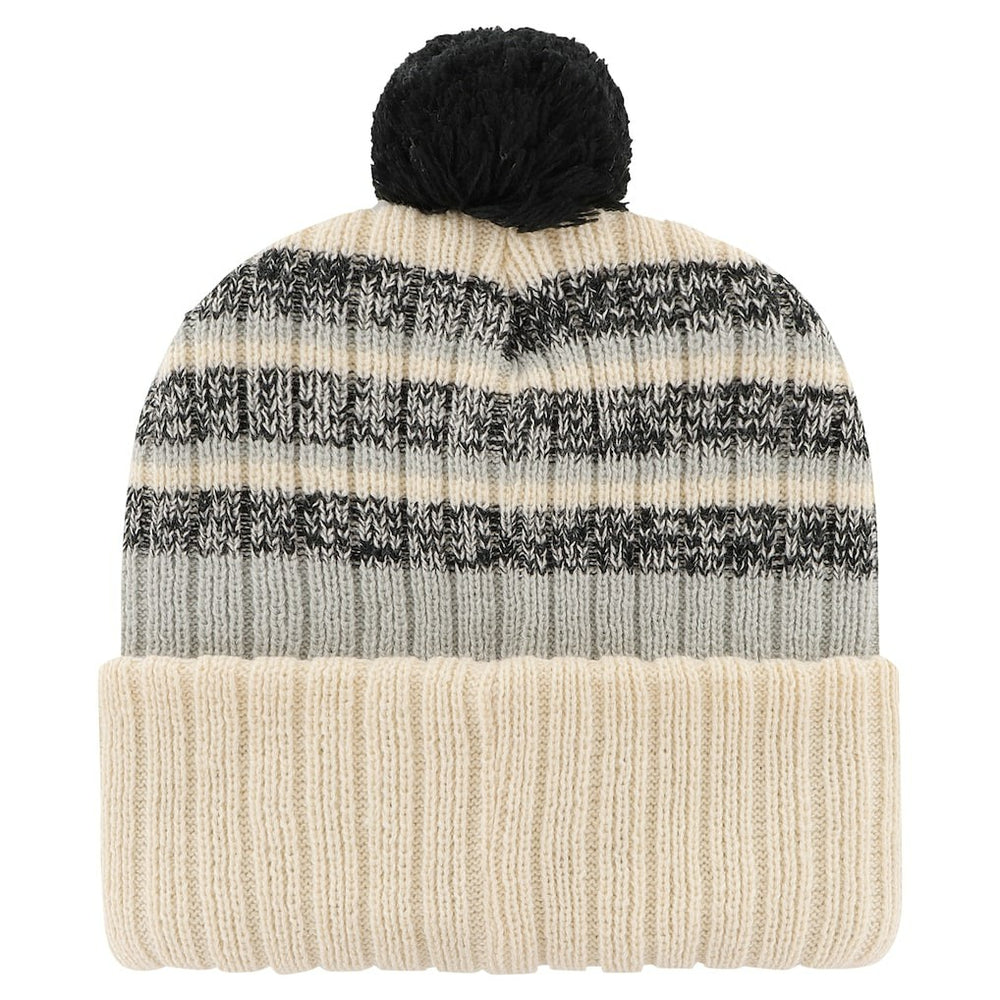 Las Vegas Raiders '47 Tavern Cuffed Knit Hat with Pom - Natural - 47 brand