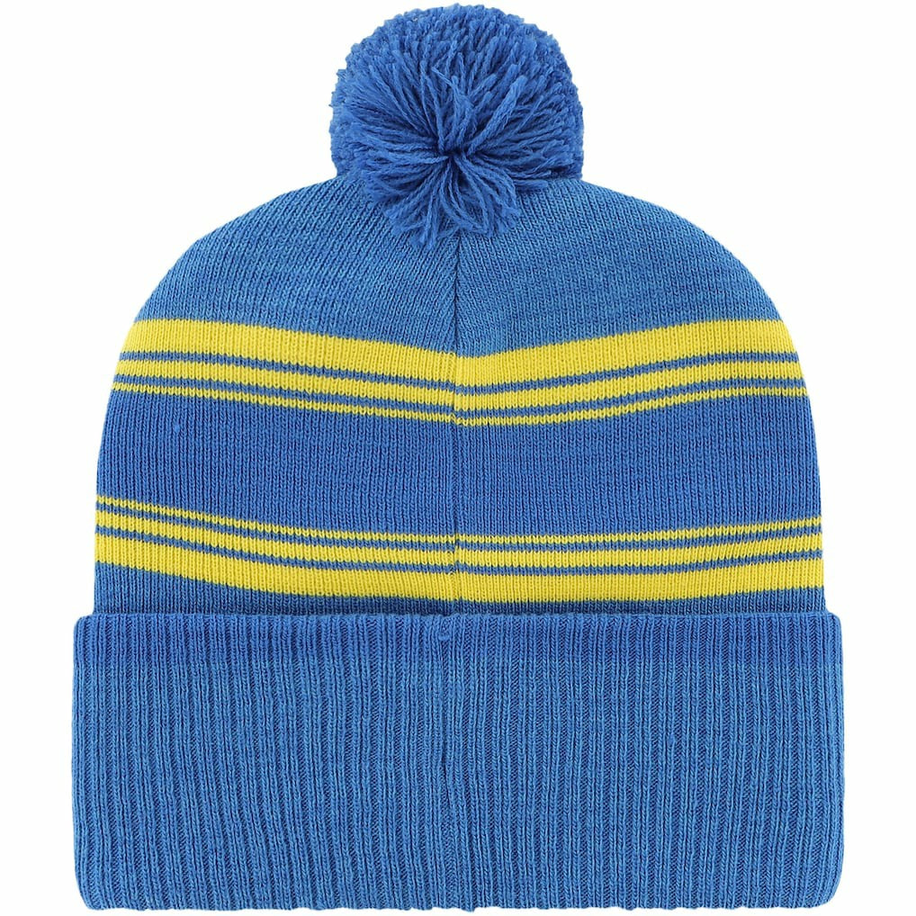 Los Angeles Rams '47 Fadeout Cuffed Knit Hat with Pom - Royal - 47 brand