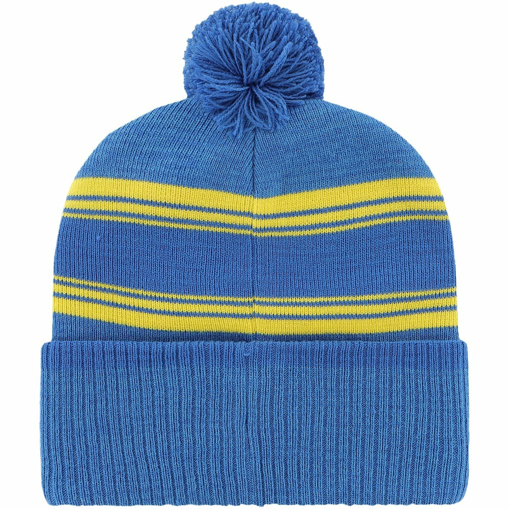 Los Angeles Rams '47 Fadeout Cuffed Knit Hat with Pom - Royal - 47 brand