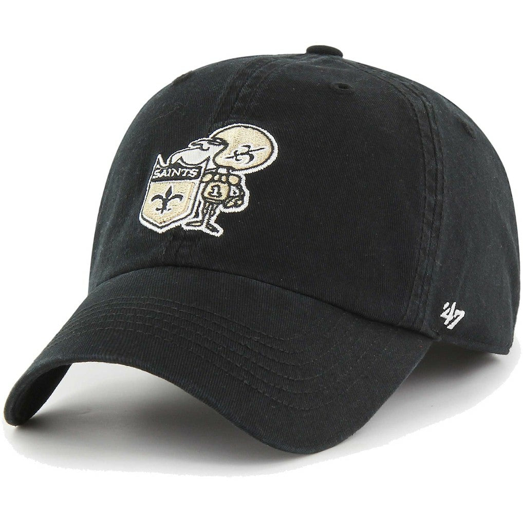 New Orleans Saints '47 Gridiron Classics Franchise Fitted Hat - Black - 47 brand