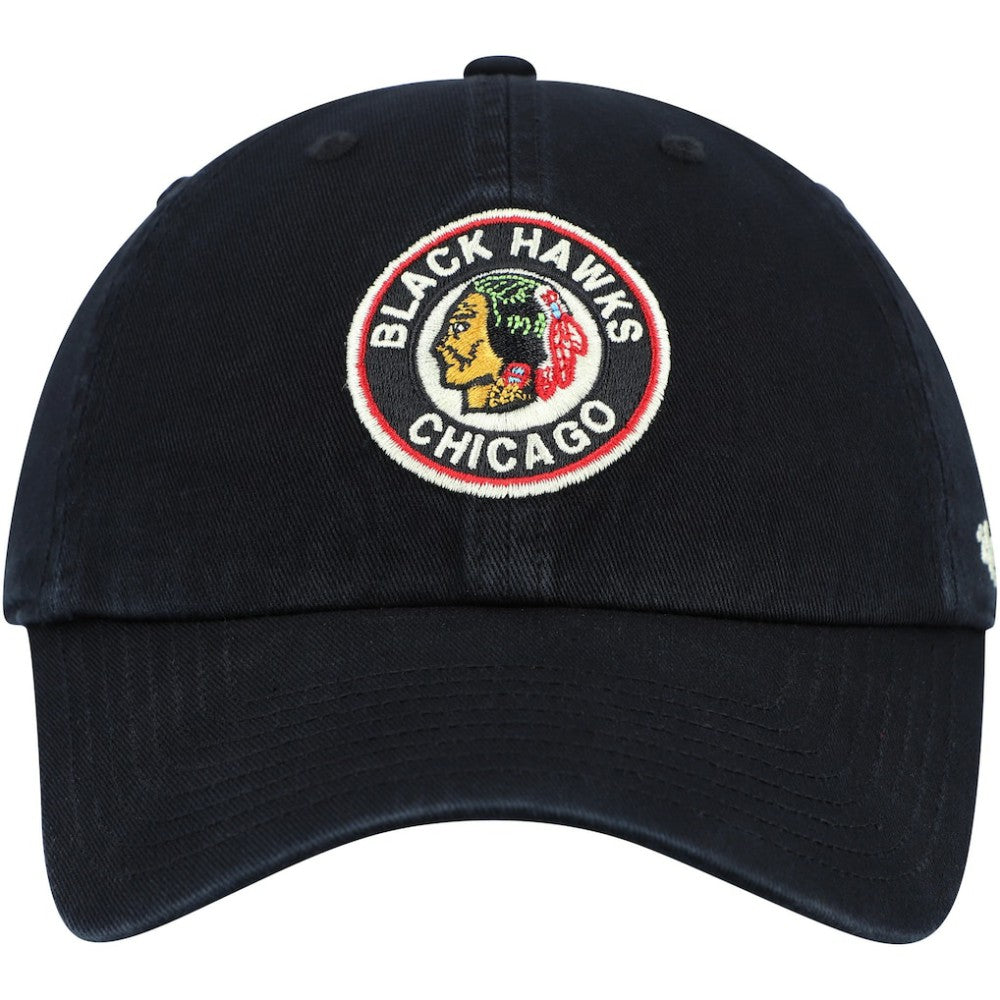 Chicago Blackhawks '47 Clean Up Adjustable Hat - Black | 47 brand discount