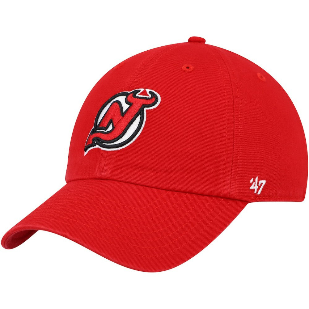 New Jersey Devils '47 Clean Up Adjustable Hat - Red | 47 brand discount