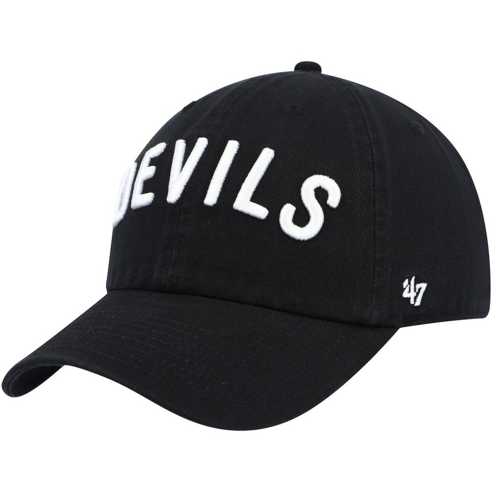 New Jersey Devils '47 Clean Up Adjustable Hat - Black | 47 brand sale