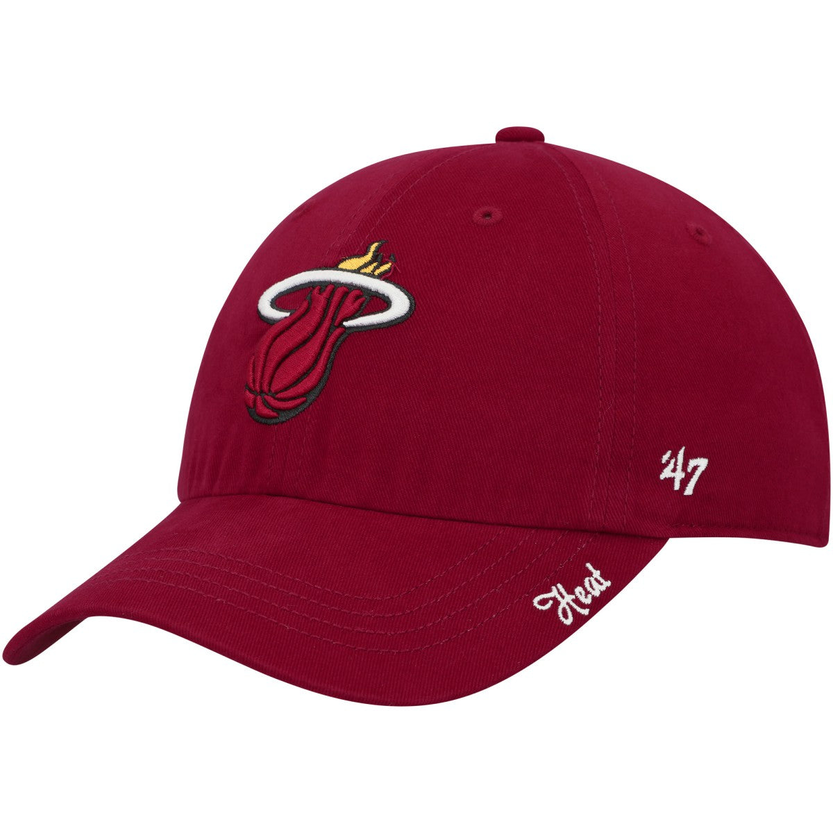 47 brand Miami Heat '47 Women's Miata Clean Up Adjustable Hat Red