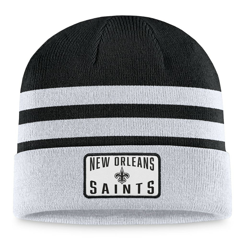 New Orleans Saints Logo Cuffed Knit Hat - Heather Gray - Fanatics