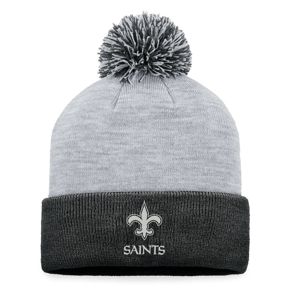 New Orleans Saints Women's Cuffed Knit Hat with Pom - Gray - Fanatics