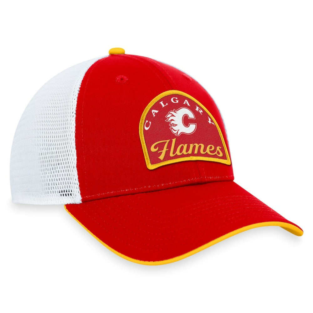 Calgary Flames Fanatics Fundamental Adjustable Hat - Red/White | Fanatics on sale