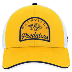 Nashville Predators Fanatics Fundamental Adjustable Hat - Gold/White | Fanatics Lifestyle