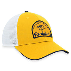 Nashville Predators Fanatics Fundamental Adjustable Hat - Gold/White | Fanatics Lifestyle