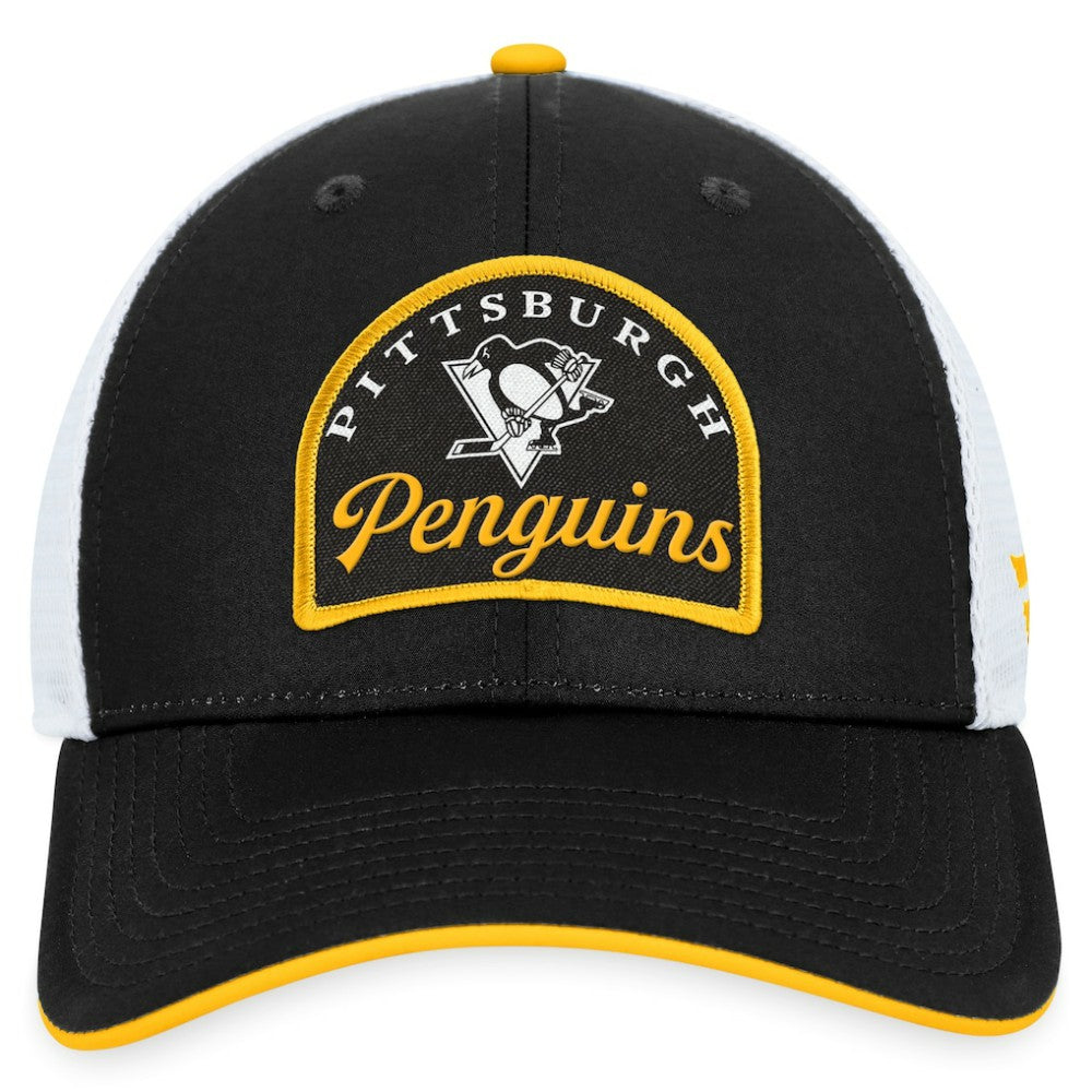 Pittsburgh Penguins Fanatics Fundamental Adjustable Hat - Black/White | Fanatics sale