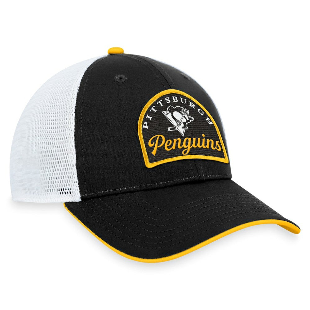 Pittsburgh Penguins Fanatics Fundamental Adjustable Hat - Black/White | Fanatics sale