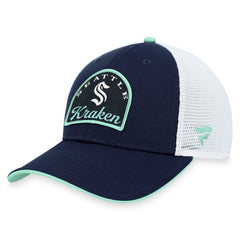 Seattle Kraken Fanatics Fundamental Adjustable Hat - Deep Sea Blue/White | Fanatics sale