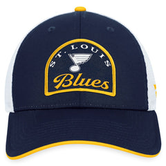 St. Louis Blues Fanatics Fundamental Adjustable Hat - Navy/White | Fanatics sale