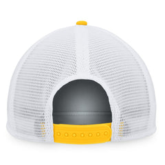 Nashville Predators Fanatics Foam Front Patch Trucker Snapback Hat - Gold/White | Fanatics Lifestyle