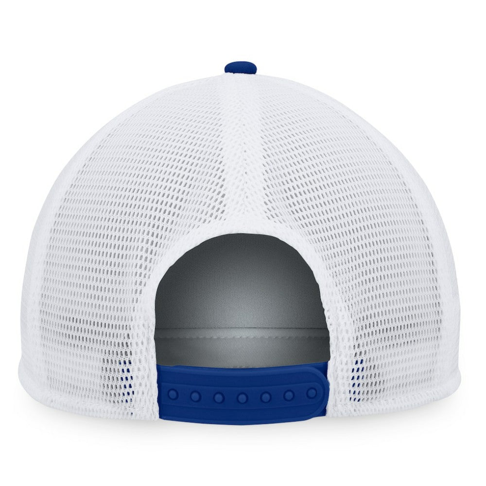 Toronto Maple Leafs Fanatics Foam Front Patch Trucker Snapback Hat - Blue/White | Fanatics Lifestyle