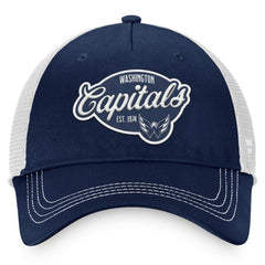 Washington Capitals Fanatics Women's Fundamental Trucker Adjustable Hat - Navy/White | Fanatics Clearance