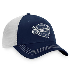 Washington Capitals Fanatics Women's Fundamental Trucker Adjustable Hat - Navy/White | Fanatics Clearance