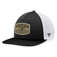 Vegas Golden Knights Fanatics Foam Front Patch Trucker Snapback Hat - Black/White | Fanatics online