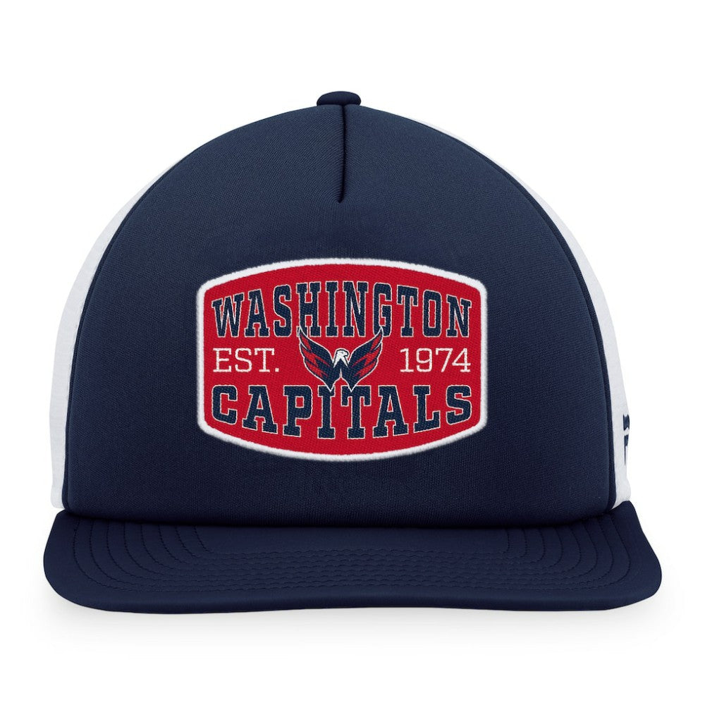 Washington Capitals Fanatics Foam Front Patch Trucker Snapback Hat - Navy/White | Fanatics sale