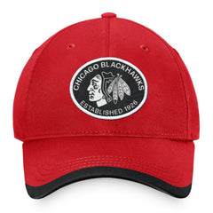 Chicago Blackhawks Fanatics Fundamental Adjustable Hat - Red | Fanatics online