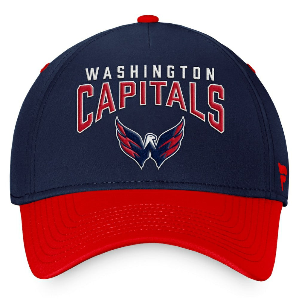 Washington Capitals Fanatics Fundamental 2-Tone Flex Hat - Navy/Red | Fanatics Lifestyle