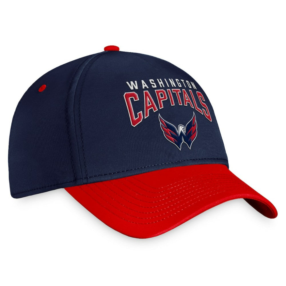 Washington Capitals Fanatics Fundamental 2-Tone Flex Hat - Navy/Red | Fanatics Lifestyle