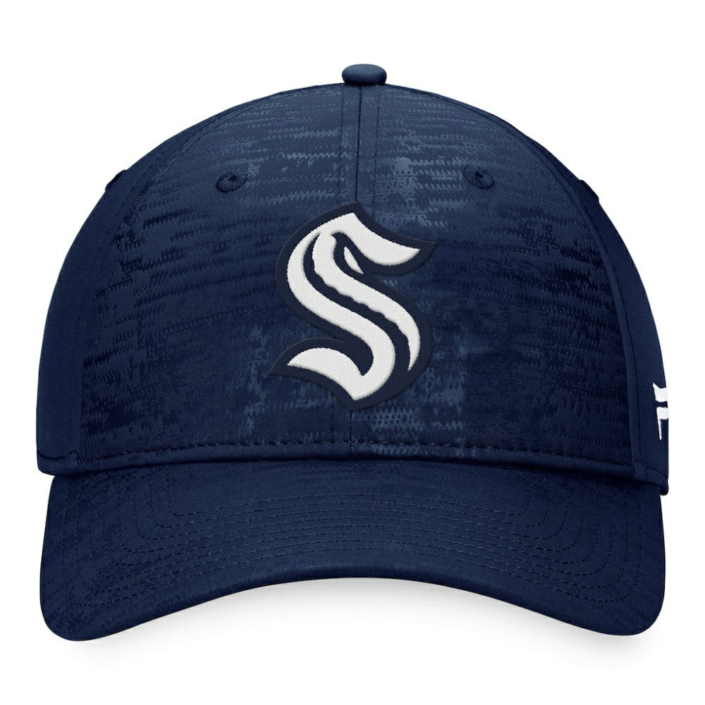 Seattle Kraken Fanatics Fundamental Flex Hat - Deep Sea Blue | Fanatics Clearance