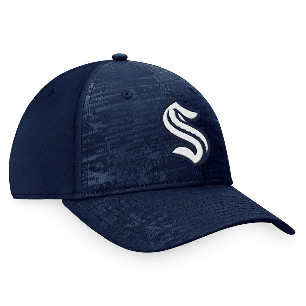 Seattle Kraken Fanatics Fundamental Flex Hat - Deep Sea Blue | Fanatics Clearance