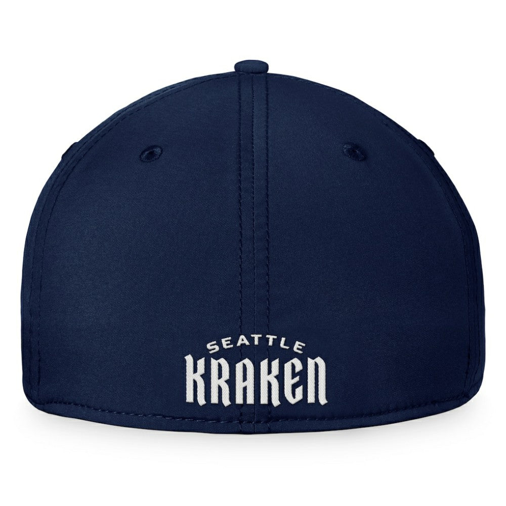 Seattle Kraken Fanatics Fundamental Flex Hat - Deep Sea Blue | Fanatics Clearance