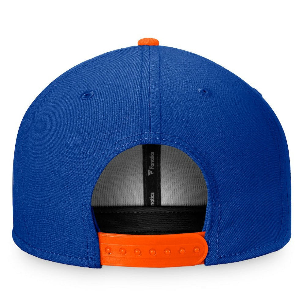 New York Islanders Fanatics Fundamental Colorblocked Snapback Hat - Royal/Orange | Fanatics discount
