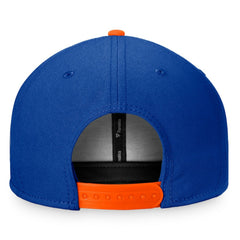 New York Islanders Fanatics Fundamental Colorblocked Snapback Hat - Royal/Orange | Fanatics discount