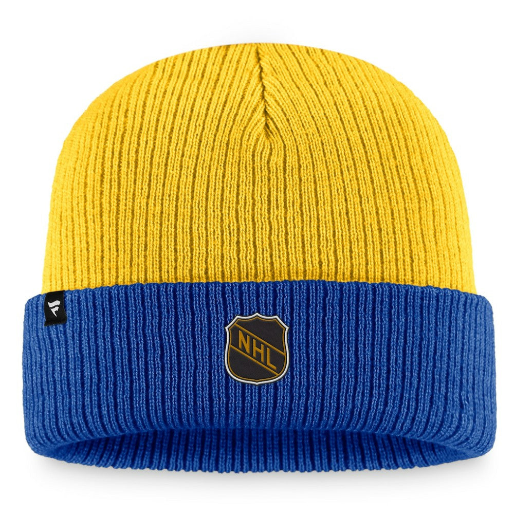 St. Louis Blues Fanatics Heritage Vintage Cuffed Knit Hat - Gold/Blue | Fanatics sale