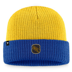 St. Louis Blues Fanatics Heritage Vintage Cuffed Knit Hat - Gold/Blue | Fanatics sale
