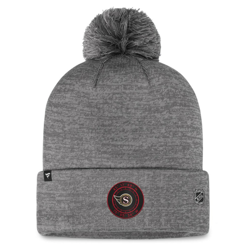 Ottawa Senators Fanatics Authentic Pro Home Ice Cuffed Knit Hat with Pom - Gray | Fanatics sale