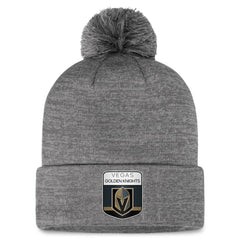 Vegas Golden Knights Fanatics Authentic Pro Home Ice Cuffed Knit Hat with Pom - Gray | Fanatics Lifestyle
