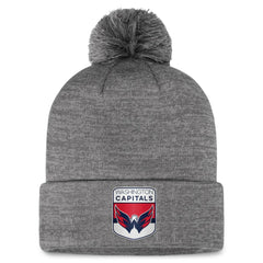 Washington Capitals Fanatics Authentic Pro Home Ice Cuffed Knit Hat with Pom - Gray | Fanatics Lifestyle