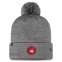 Washington Capitals Fanatics Authentic Pro Home Ice Cuffed Knit Hat with Pom - Gray | Fanatics Lifestyle