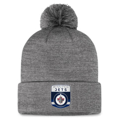 Winnipeg Jets Fanatics Authentic Pro Home Ice Cuffed Knit Hat with Pom - Gray | Fanatics near me