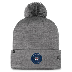 Winnipeg Jets Fanatics Authentic Pro Home Ice Cuffed Knit Hat with Pom - Gray | Fanatics near me