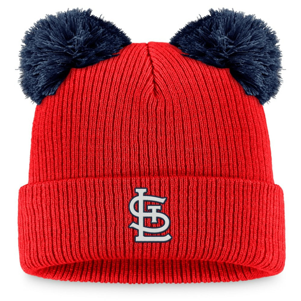 St. Louis Cardinals Fanatics Women's Double Pom Cuffed Knit Hat for sale
