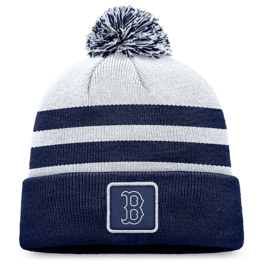 Boston Red Sox Fanatics Cuffed Knit Hat with Pom Discount