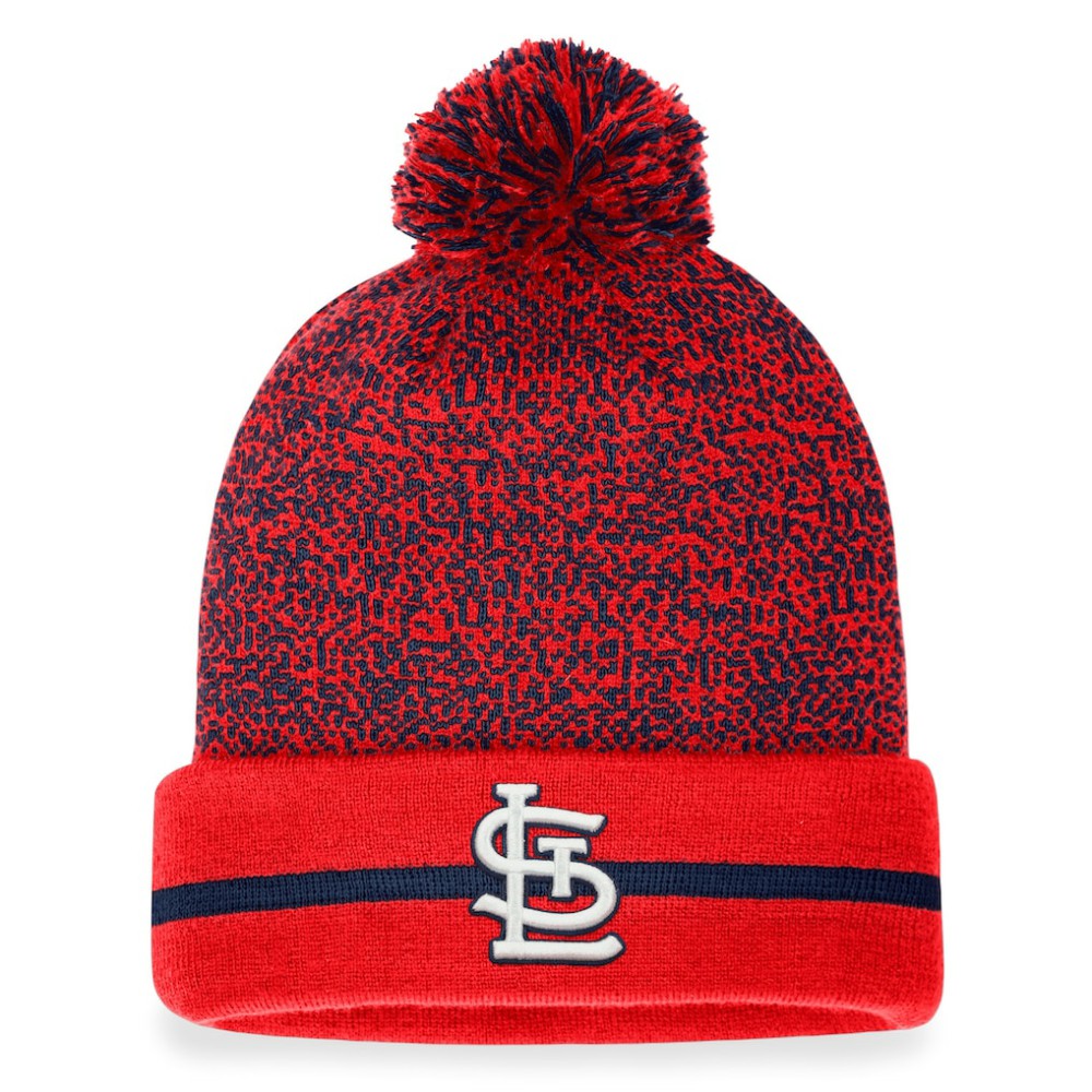 St. Louis Cardinals Fanatics Space-Dye Cuffed Knit Hat with Pom Sale