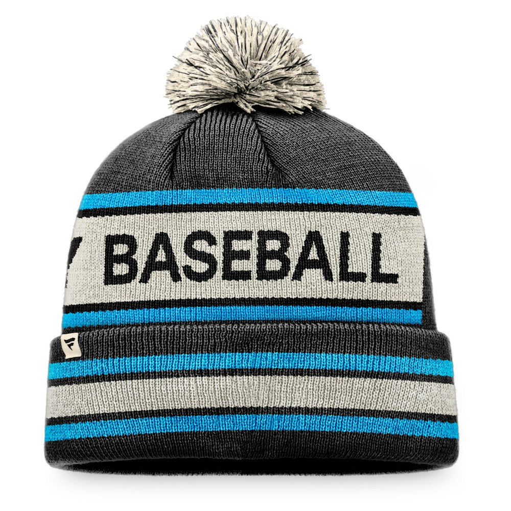 Miami Marlins Fanatics Hometown Slogan Cuffed Knit Hat with Pom Online